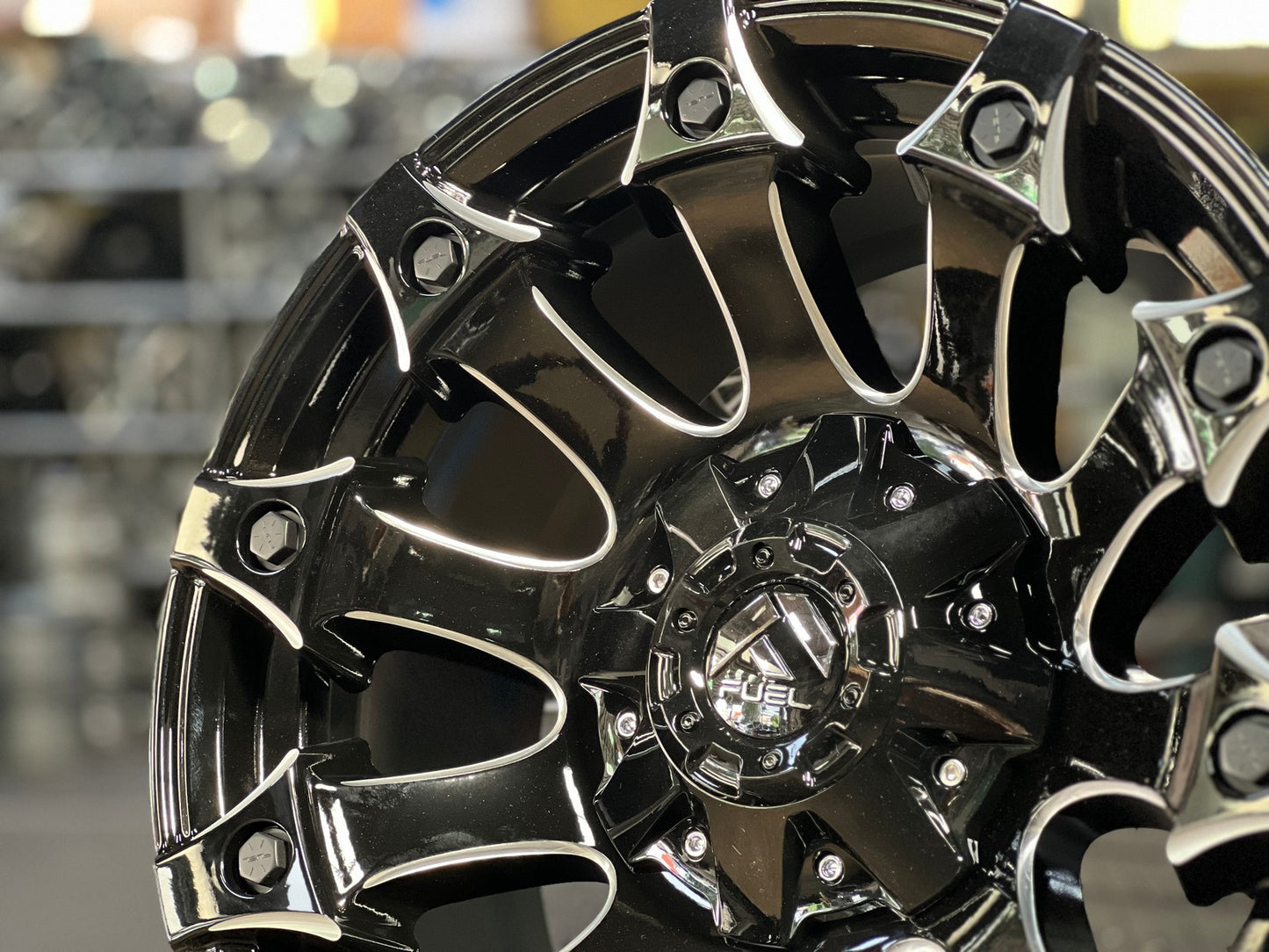 New 18X9 ET-12 Fuel Rim (4 wheel) Gloss Black 6X139.7