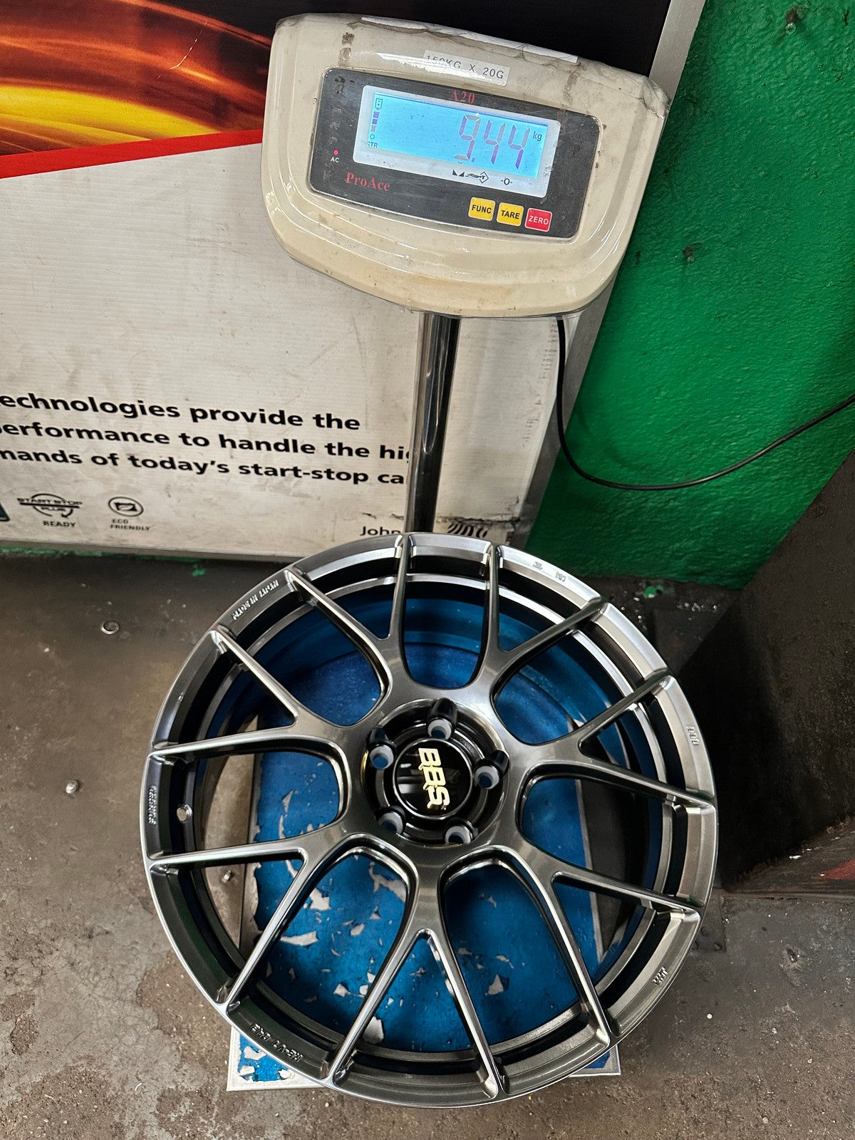 New 19X8.5 ET43 BBS RE-V7 Rim (4 wheel) Gloss Gunmetal 5X112