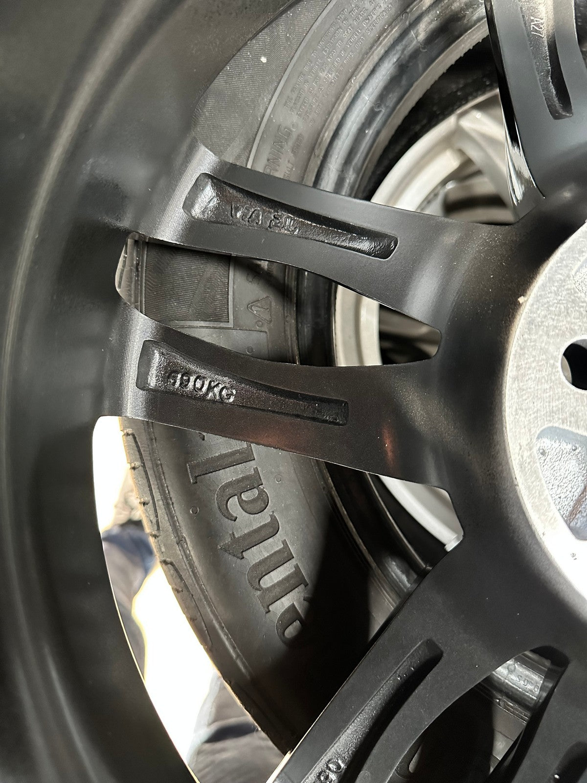 New 17X7.5 ET42 VW Design Polo Rim (4 wheel) Gloss Black PF 5X100