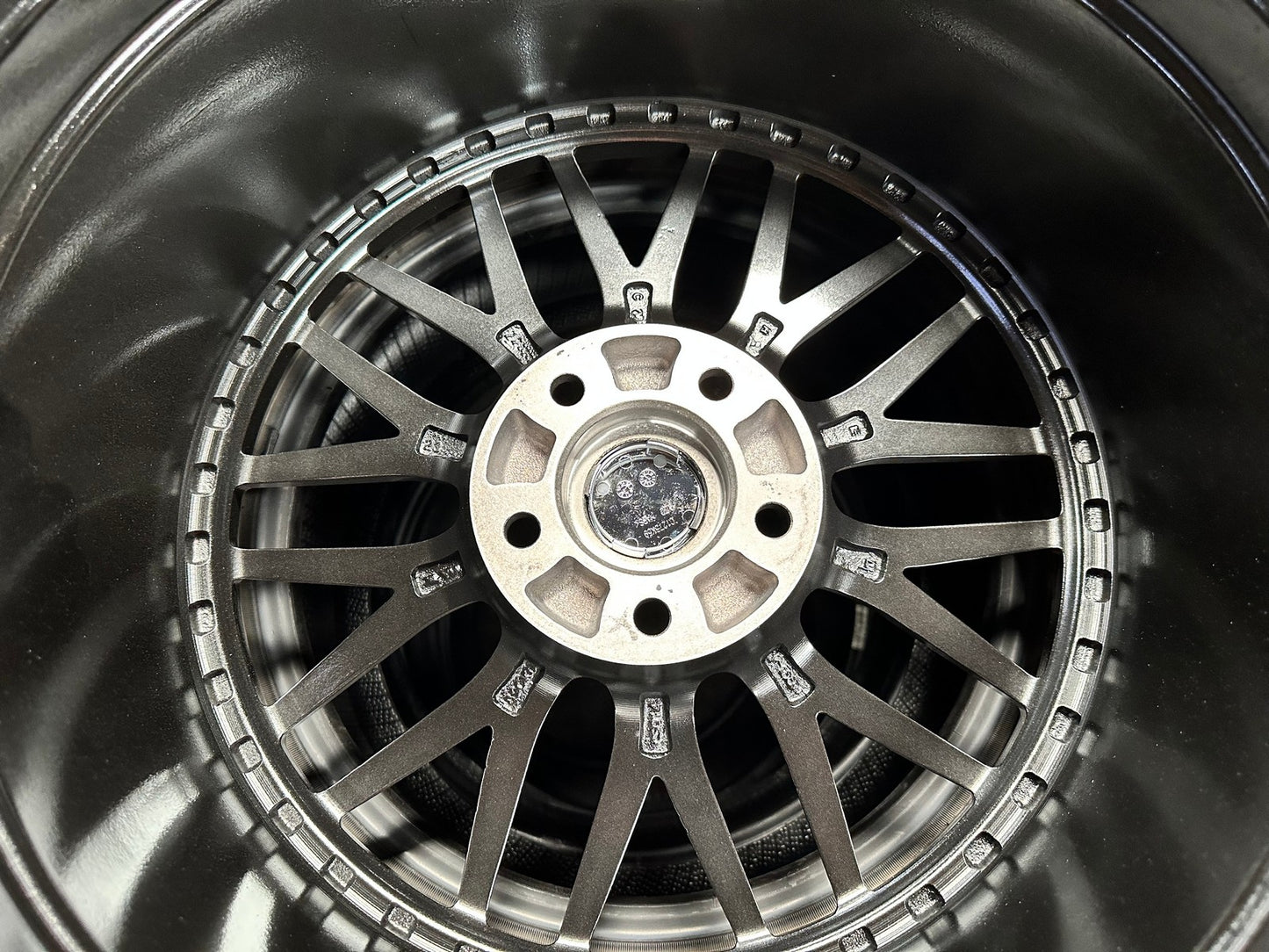 New 18X8 ET38 BBS LM Design Rim (4 wheel) Hyper Black 5X114.3