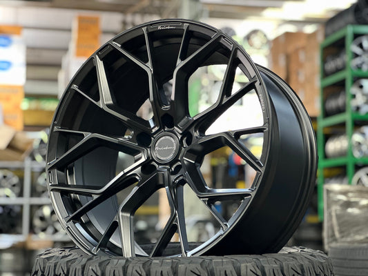 New 22X10.5 ET25 Brixton Forged RF10 Rim (4 wheel) Matt Black 5X130
