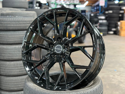 New 20X8.5 ET32 Brixton Forged RF10 Rim (4 wheel) Gloss Black 5X120