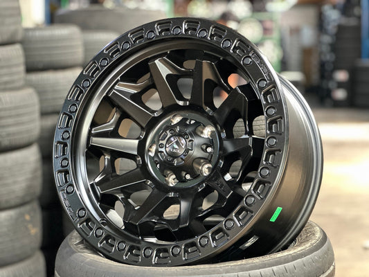 New 18X9 ET1 Fuel Covert Rim (5 wheel) Matt Black 5X127