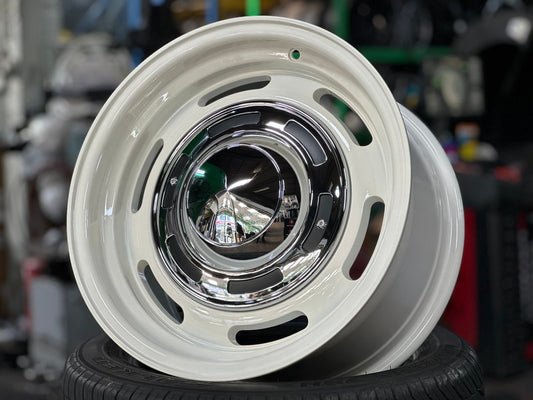 New 16X8 ET-25 Dean CrossRim (4 wheel) Gloss White 6X139.7
