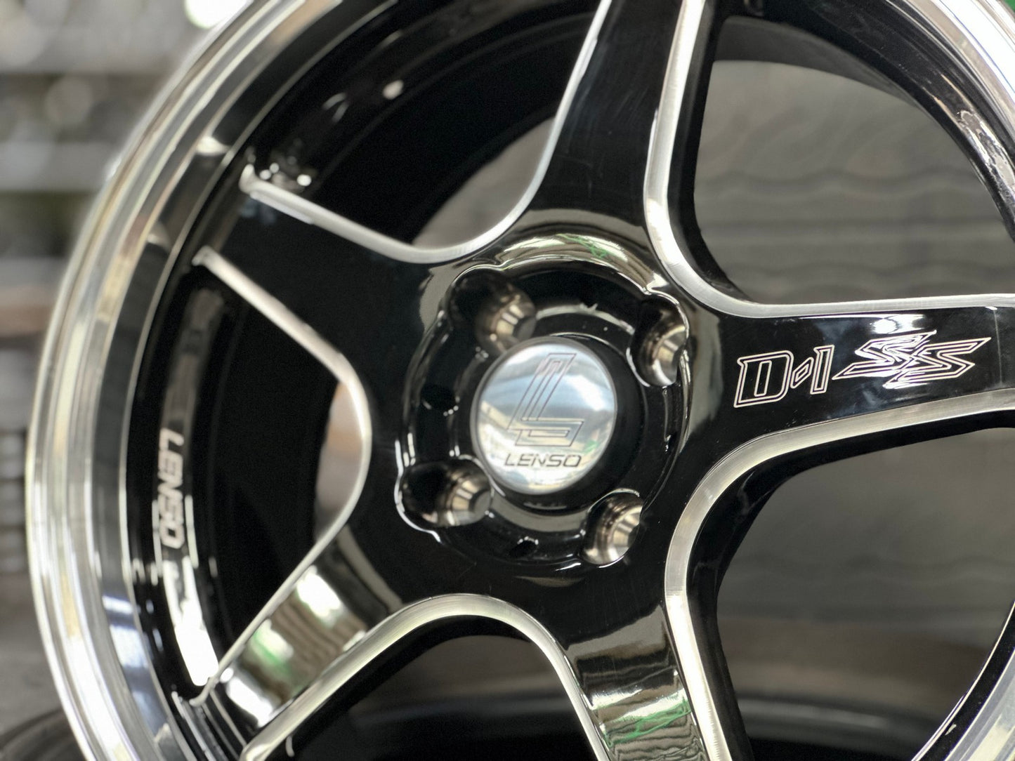 New 16X7 ET35 Lenso D1SS Rim (4 wheel) Gloss Black 4X100