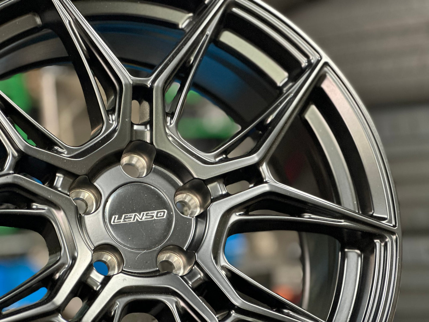 New 17X7 ET35 Lenso Draken Rim (4 wheel) Matt Black 5X100