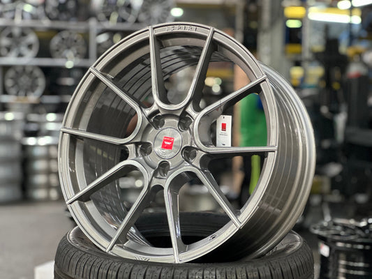 New 19X8.5 ET43 Ispiri FFP6 Rim (4 wheel) Gloss Gunmetal 5X114.3