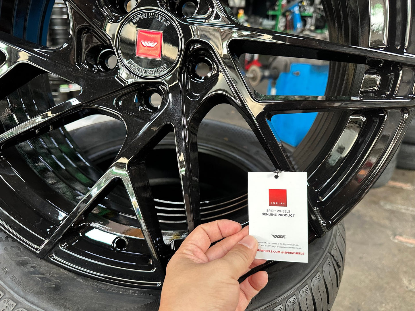 New 19X8.5 ET43 Ispiri FFRM Rim (4 wheel) Gloss Black 5X114.3