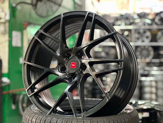 New 19X8.5 ET43 Ispiri FFRM Rim (4 wheel) Matt Black 5X114.3