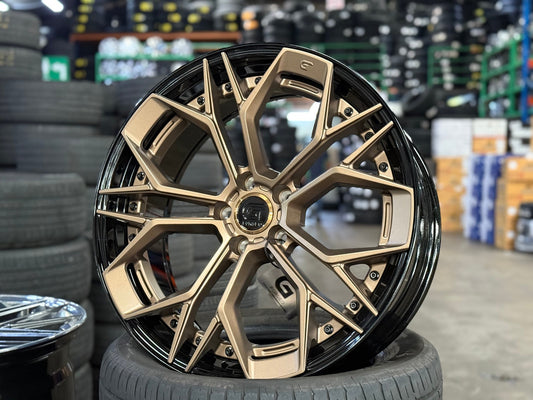 New 20X8.5 ET30 G Forged GF11 Rim (4 wheel) Matt Bronze 5X114.3
