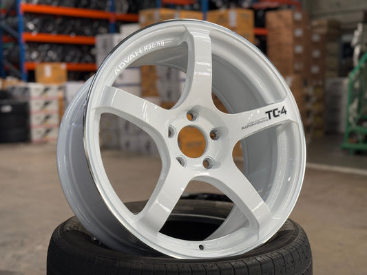 NEW 18X8.5 ET44 G Forged TC4 Rim (4 wheel) Gloss White 5X114.3