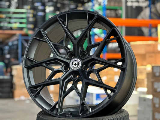 New 22X10.5 ET35 HRE FF10 Rim (4 wheel) Matt Black 5X120