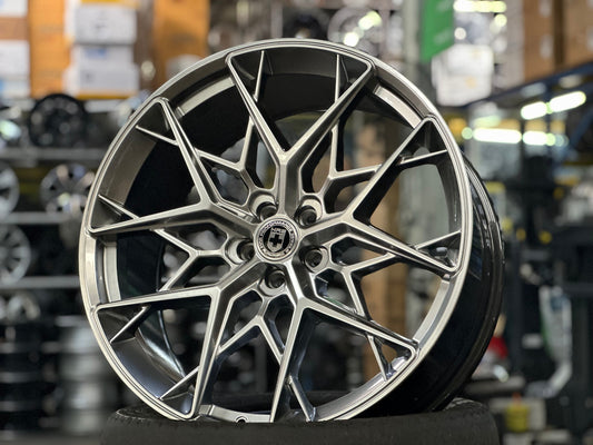 New 22X9.5 ET35 HRE FF10 Rim (4 wheel) Gloss Silver 5X108