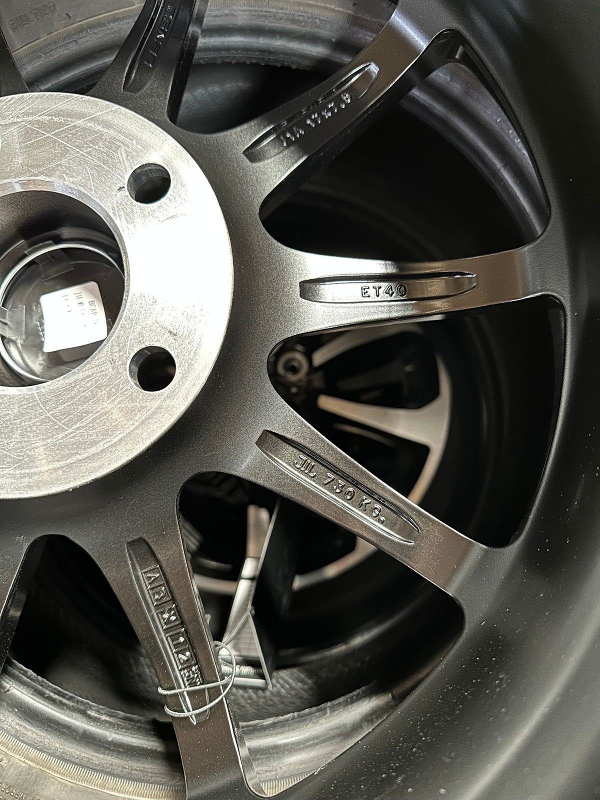 New 17X7.5 ET40 Lenso J1A Rim (4 wheel) Matt Black 5X114.3