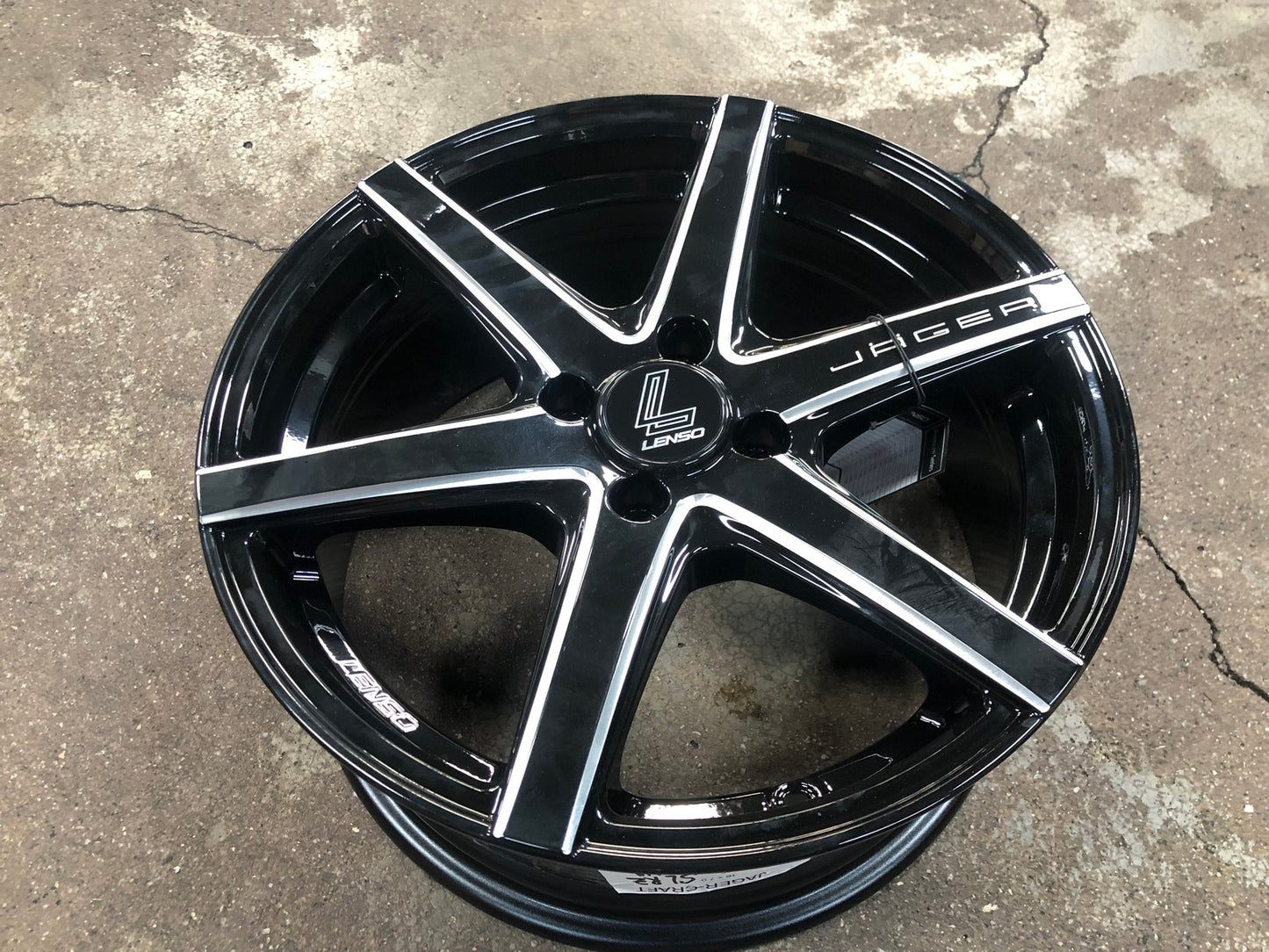 New 16X7 ET35 Lenso Jager Craft Rim (4 wheel) Gloss Black 4X100