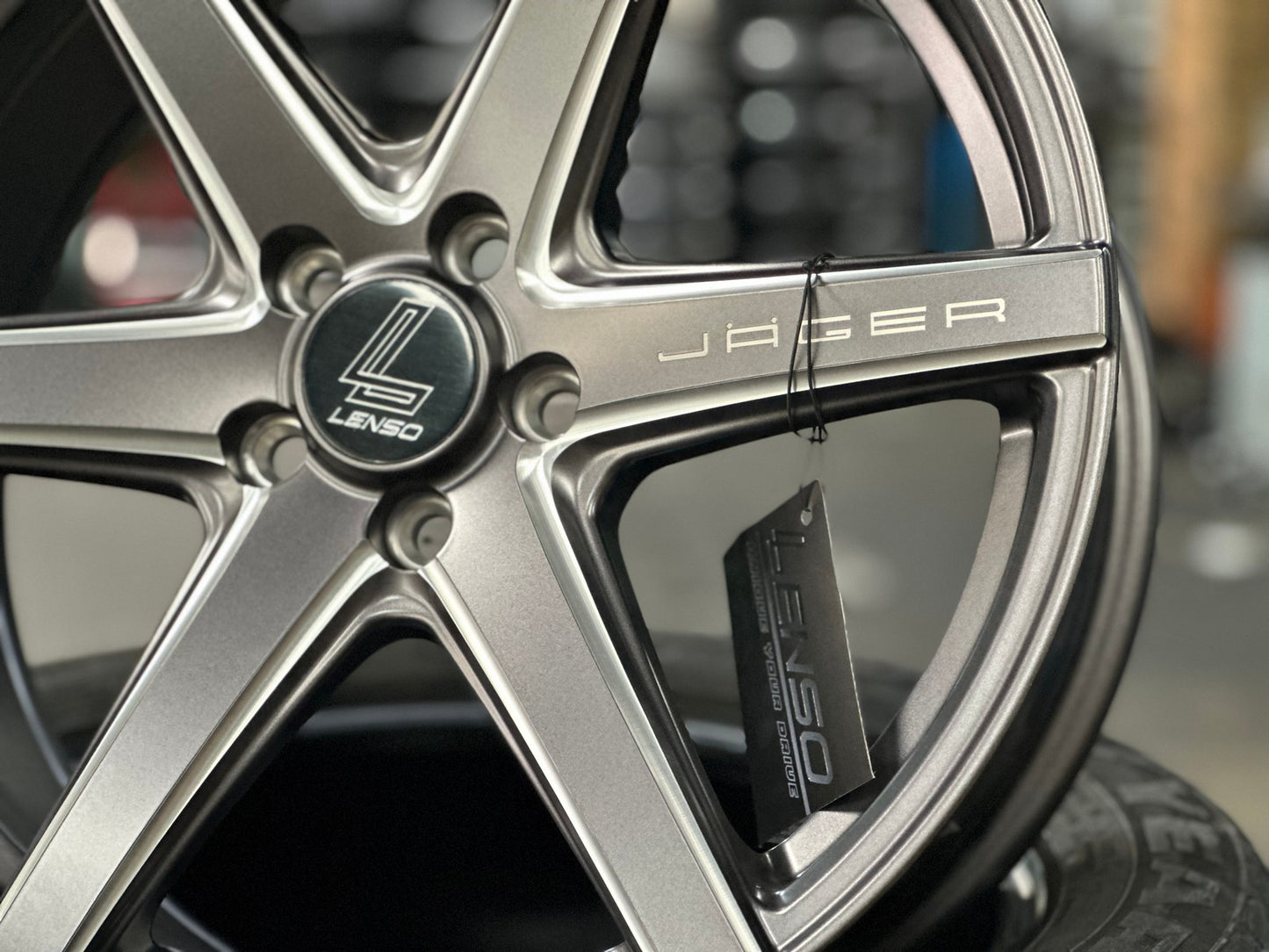 New 17X7.5 ET35 Lenso Jager Craft Rim (4 wheel) Matt Gunmetal 5X100