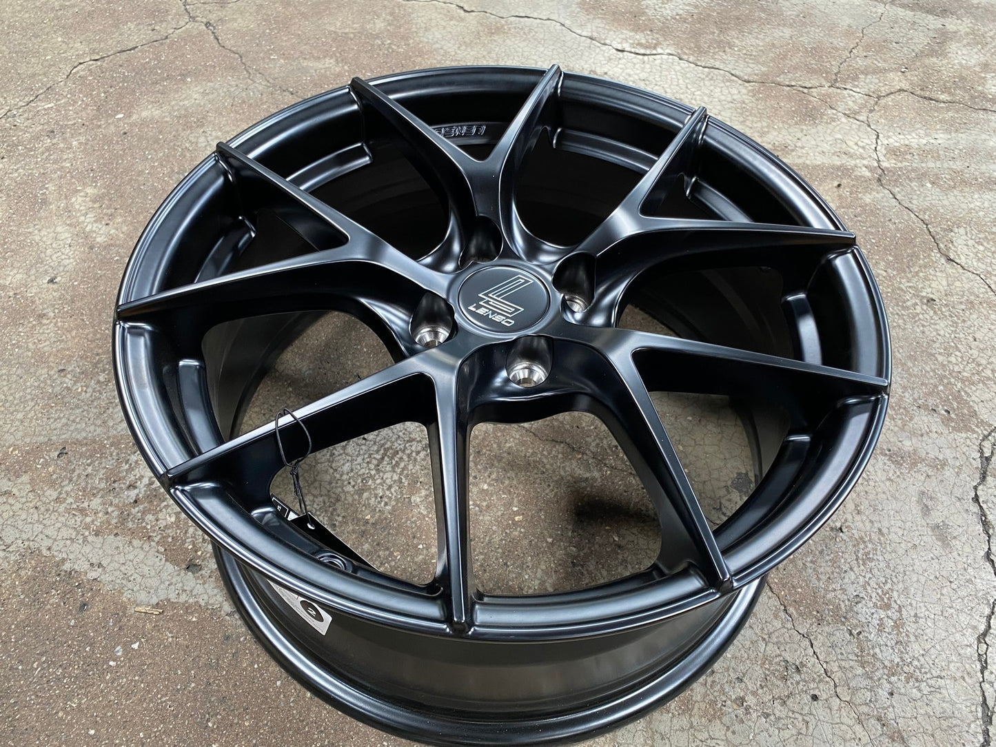 New 17X7.5 ET35 Lenso Jager Dyna Rim (4 wheel) Matt Black 4X100