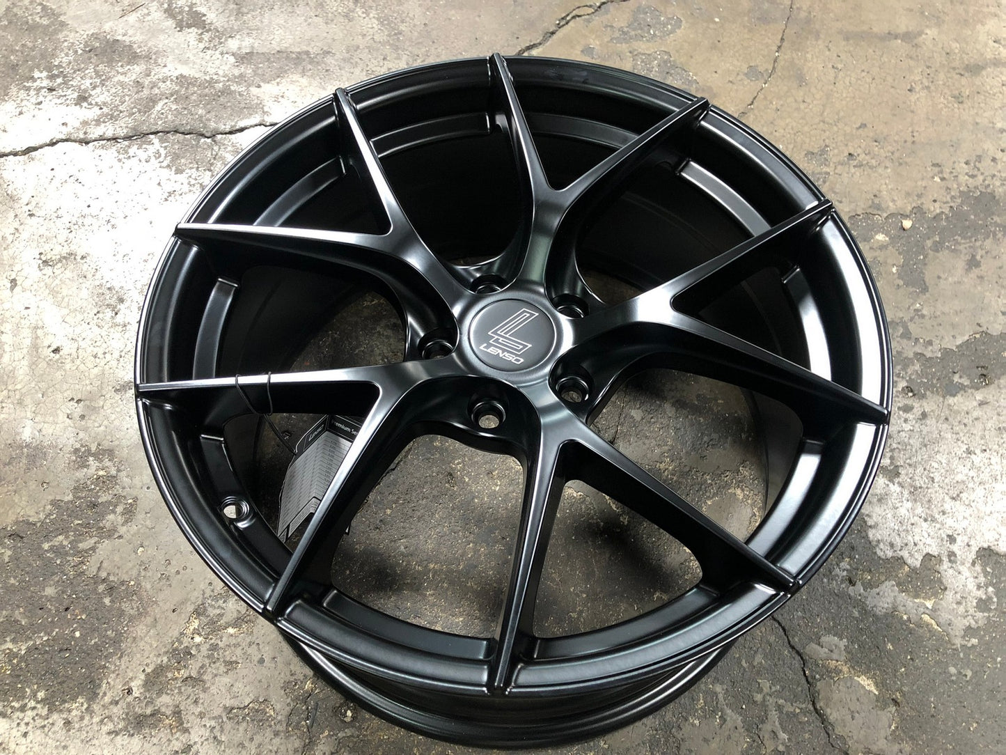 New 18X8.5 ET42 Lenso Jager Dyna Rim (4 wheel) Matt Black 5X108