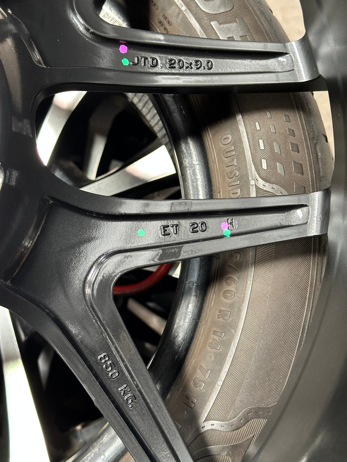 New 20X9 ET20 Lenso Jager Dyna Rim (4 wheel) Matt Black 5X114.3