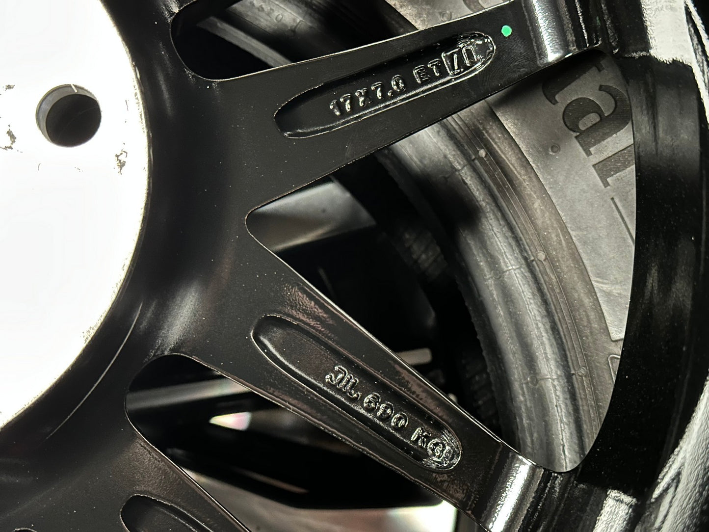 New 17X7 ET40 Lenso Jager Quinta Rim (4 wheel) Gloss Black 5X114.3