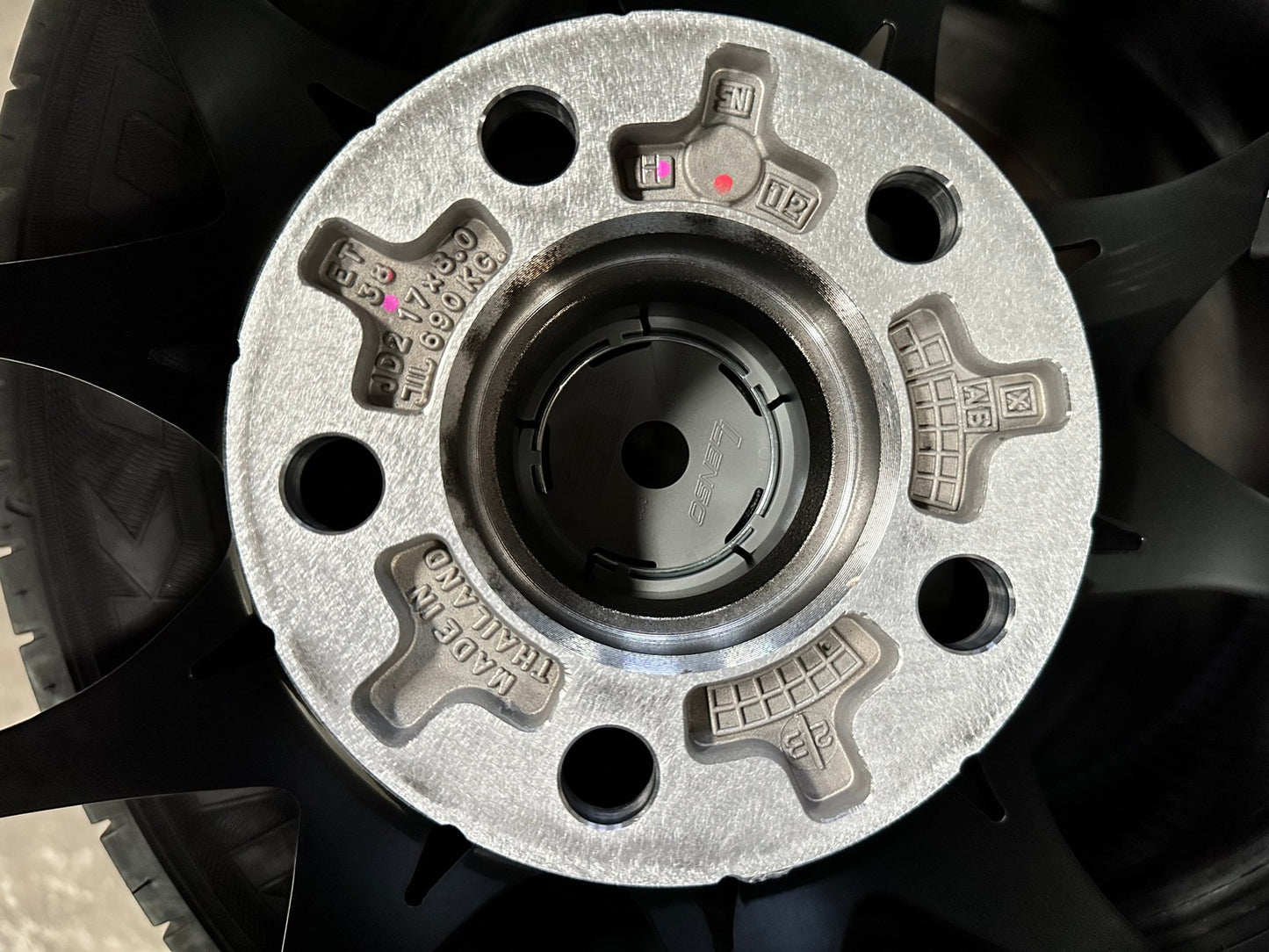 New 17X8 ET38 Lenso JD2 Dyna Rim (4 wheel) Matt Black 5X114.3