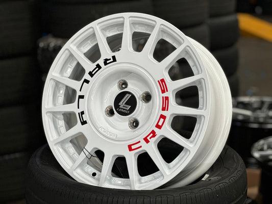 New 16X7 ET40 Lenso M1K Rim (4 wheel) Gloss White 4X100
