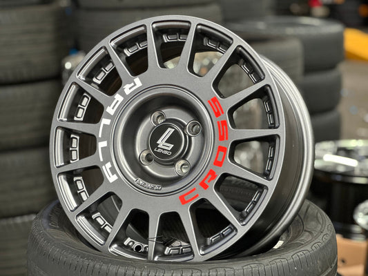 New 16X7 ET40 Lenso M1K Rim (4 wheel) Matt Gunmetal 4X100