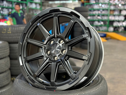 New 18X8 ET35 Enkei Adventurer Rim (4 wheel) Matt Black 5X108