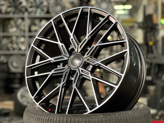 New 18X8 ET45 Advanti Reagan Rim (4 wheel) Matt Black 5X114.3