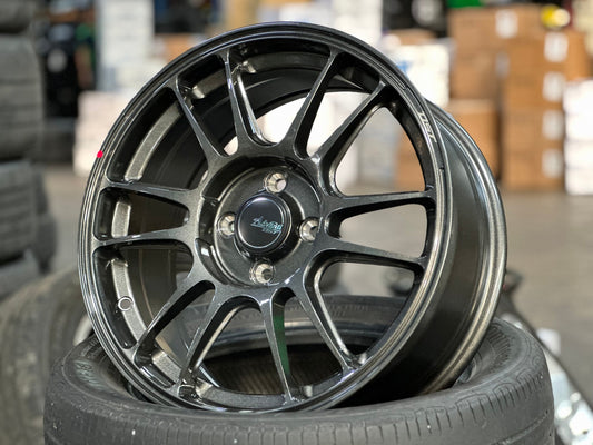 New 16X7 ET40 Advanti Ameros Rim (4 wheel) Gloss Gunmetal 4X100