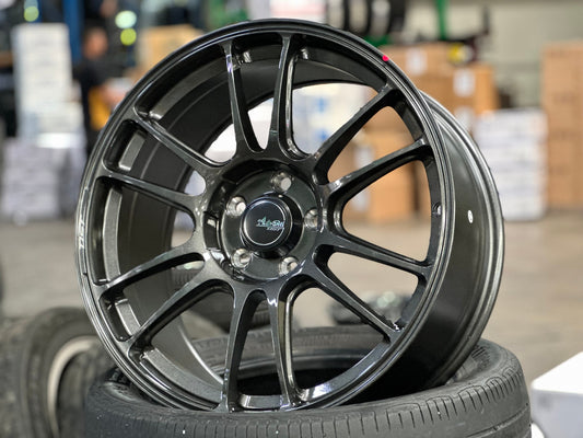 New 18X8.5 ET42 Advanti Ameros Rim (4 wheel) Gloss Gunmetal 5X112