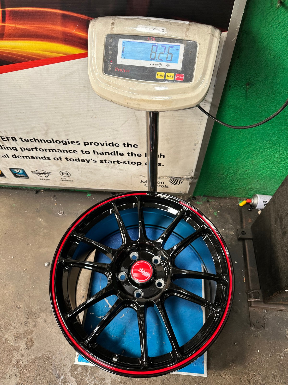 New 18X8.5 ET42 Advanti Ameros Rim (4 wheel) Gloss Black 5X114.3