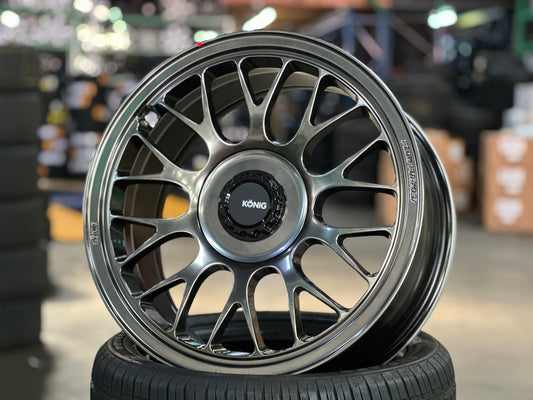 New 18X8.5 ET42 Konig MRK1 Rim (4 wheel) Gloss Gunmetal 5X112