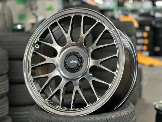 New 19X8.5 ET42 Konig MRK1 Rim (4 wheel) Gloss Gunmetal 5X112