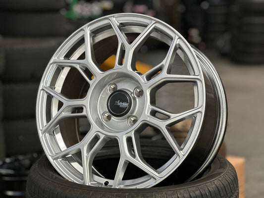 New 16X7 ET40 Advanti Asphalt Rim (4 wheel) Gloss Silver 4X100