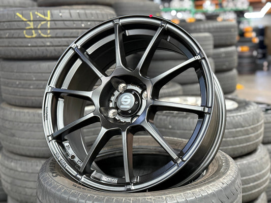New 17X7 ET25 Sparco Assetto GaraRim (4 wheel) Matt Black 4X108