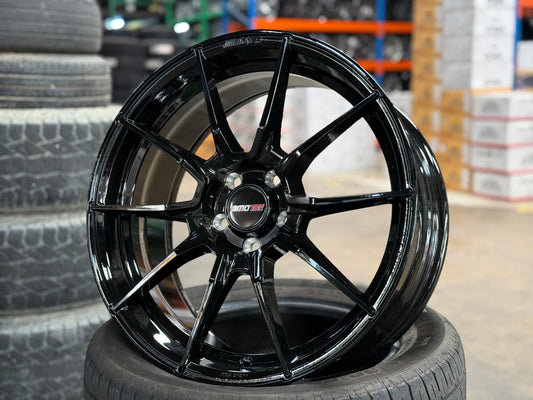 New 18X8 ET40 Motec MCR2 Rim (4 wheel) Gloss Black 5X108