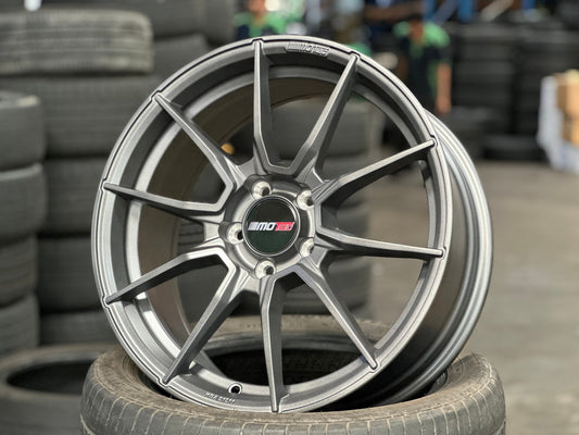 New 18X8 ET45 Motec MCR2 Rim (4 wheel) Matt Gunmetal 5X112