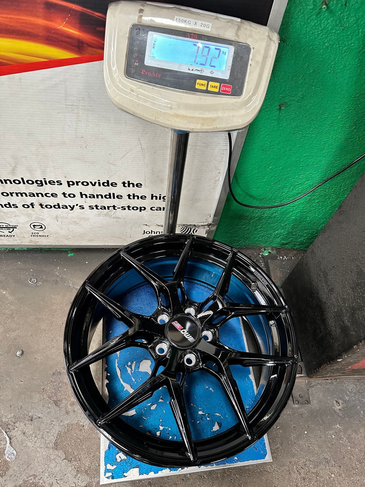 New 18X8 ET45 Motec MCR4 Rim (4 wheel) Gloss Black 5X112