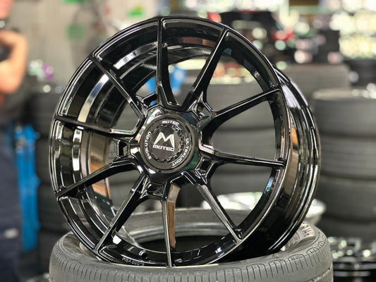 New 18X8 ET45 Motec MCR5 Rim (4 wheel) Gloss Black 5X112