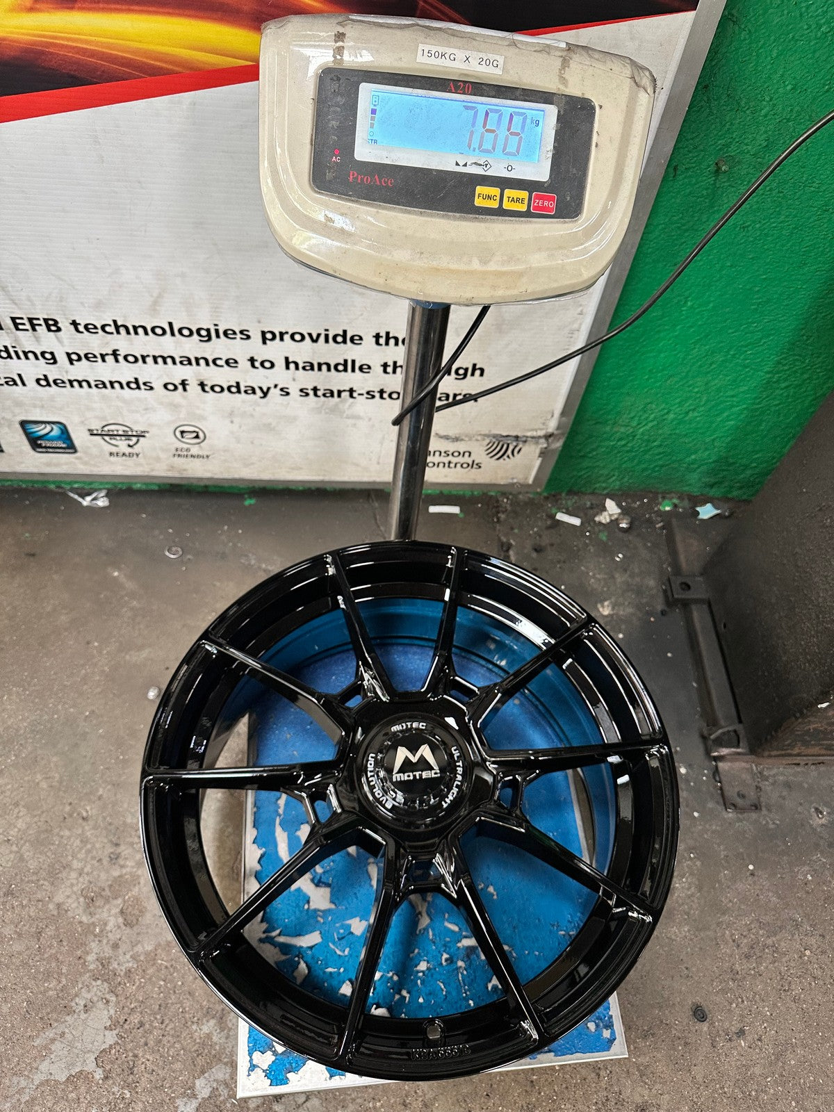 New 18X8 ET45 Motec MCR5 Rim (4 wheel) Gloss Black 5X112