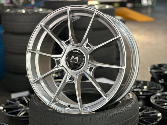 New 19X8.5 ET43 Motec MCR5 Rim (4 wheel) Gloss Gunmetal 5X112
