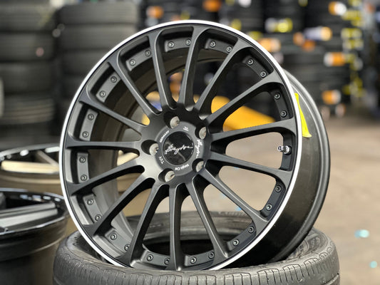 New 18X7.5 ET48 Breyton Rim (4 wheel) Matt Black 5X112