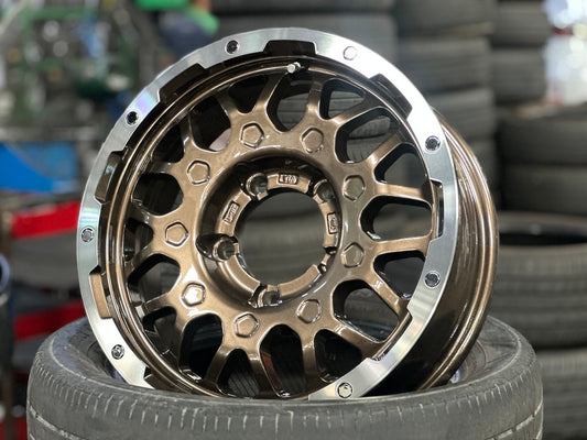 New 16X5.5 ET0 Lehrmeister MS9W Rim (5 wheel) Gloss Bronze 5X139.7