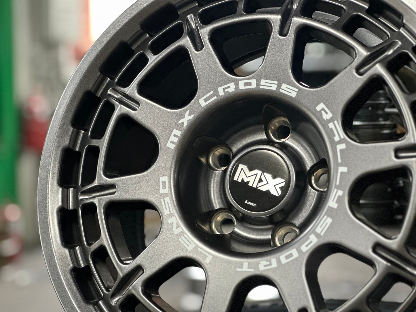 New 16X8 ET35 Lenso MX Ebola Rim (4 wheel) Matt Gunmetal 5X114.3