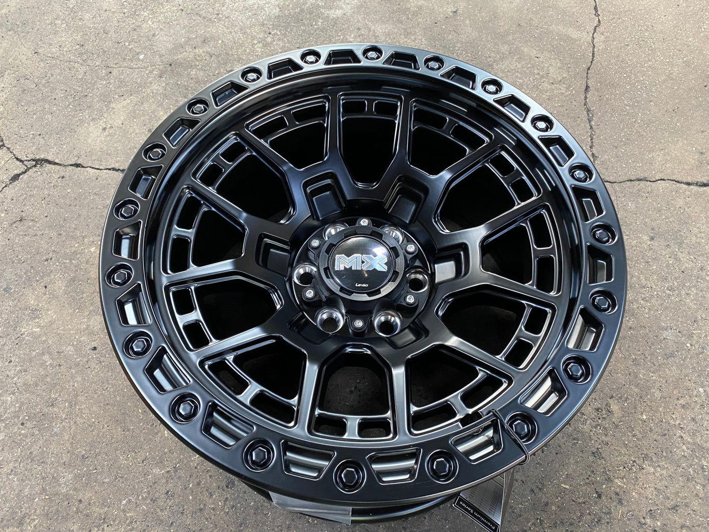 New 16X8.5 ET0 Lenso MX Gravel Rim (4 wheel) Matt Black 6X114.3