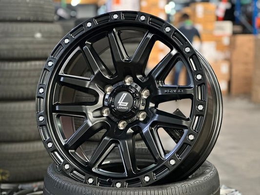 New 20X9 ET18 Lenso MX Marvel Rim (4 wheel) Matt Black 6X139.7