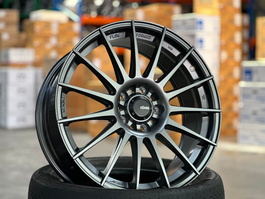 NEW 18X8 ET45 Konig Rennform Rim (4 wheel) Matt Grey 5X112
