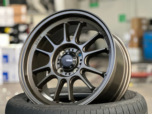 New 15X7.5 ET35 Konig Hypergram Rim (4 wheel) Bronze 4X100