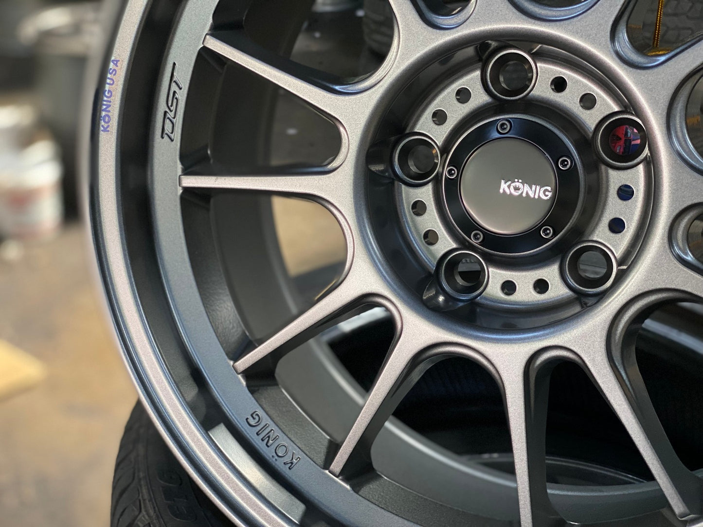 New 17X8 ET35 Konig Hypergram Rim (4 wheel) Matt Bronze 5X114.3